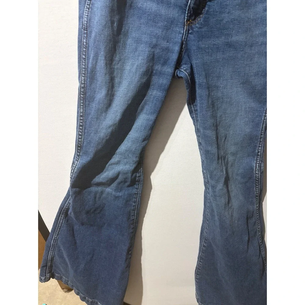 Wrangler Women Blue Denim Flare Bell Bottom Jeans‎ 28 x 34